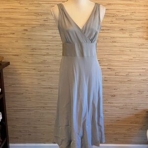 J. Crew Light Gray Midi Dress wedding edition size 8 fully lined new with tags